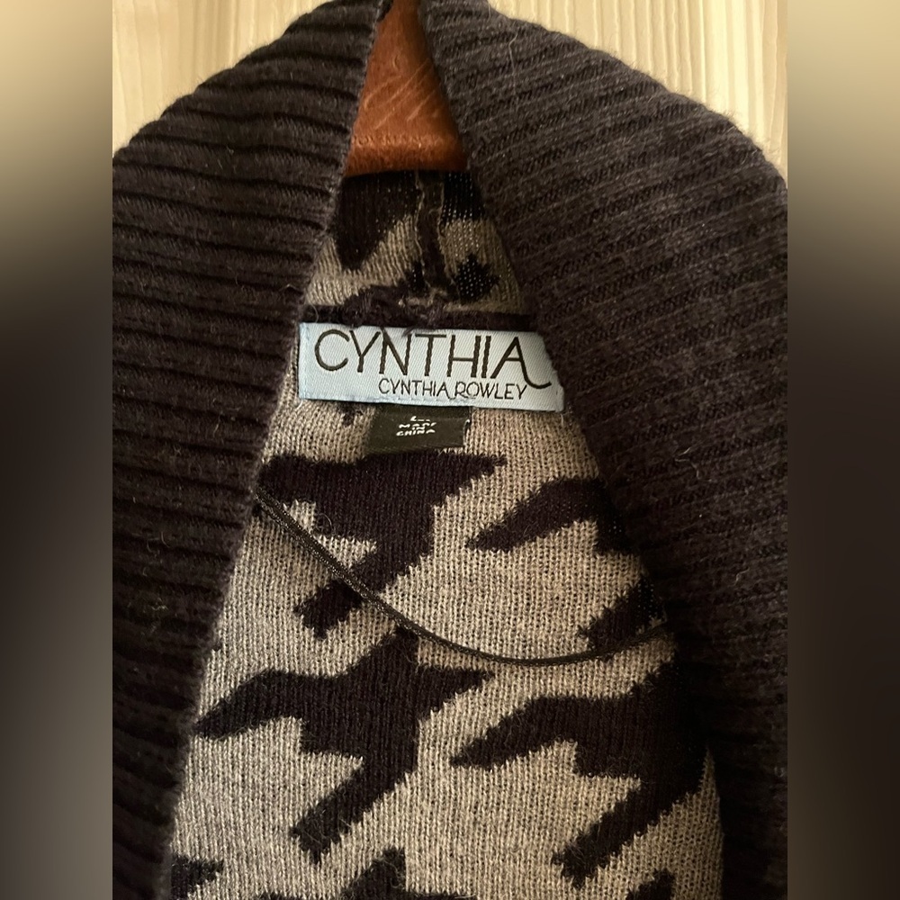 CYNTHIA ROWLEY~CARDIGAN/TOPPER~LG - Picture 4 of 11